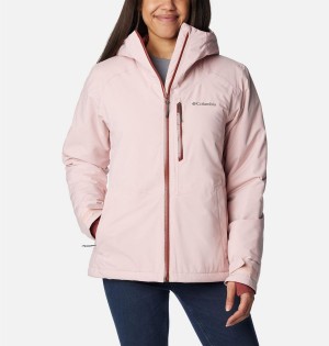 Columbia Explorer's Edge Insulated Women's Puffer Jacket Pink | QOUMHE-427