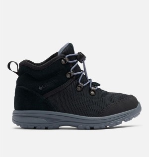 Columbia Fairbanks Mid Kids' Boots Black | SROWUQ-507