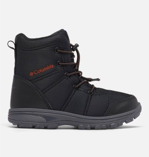 Columbia Fairbanks Omni Heat Kids' Boots Black | MNGIRB-589
