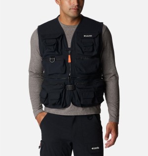 Columbia Field Creek Big Horn Men's Vest Black | MKAHXO-810