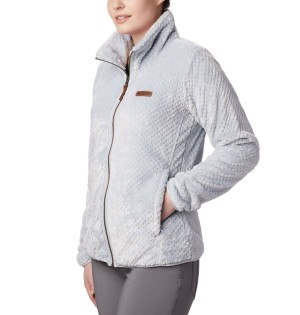 Columbia Fire Side II Sherpa Full Zip Women's Fleece Jacket Grey | CPSHWO-795