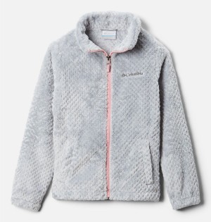 Columbia Fire Side Sherpa Kids' Jacket Grey | NQAIFB-305