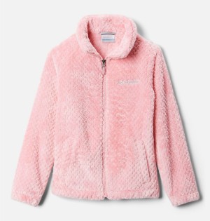Columbia Fire Side Sherpa Kids' Jacket Pink | XGQDVO-506