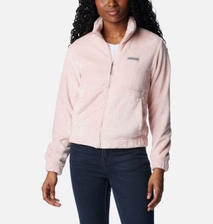 Columbia Fireside Full Zip Women's Fleece Jacket Pink | FTJMEW-412