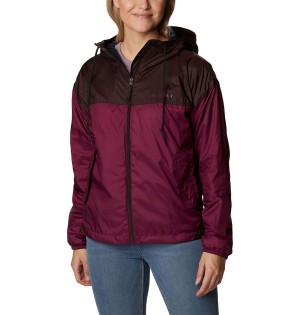 Columbia Flash Challenger Fleece Lined Jacket Women's Windbreaker Red | ACJBZW-482