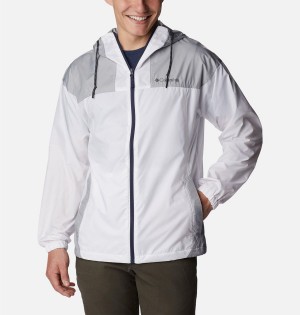 Columbia Flash Challenger Jacket Men's Windbreaker White | RABTIS-620