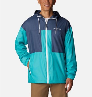 Columbia Flash Challenger Lined Men's Windbreaker Turquoise | ODPTLH-432