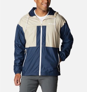 Columbia Flash Challenger Lined Men's Windbreaker Navy | BZYSMD-137