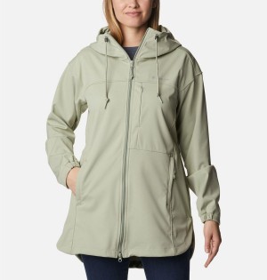 Columbia Flora Park Women's Softshell Jackets Green | PDCRTU-687