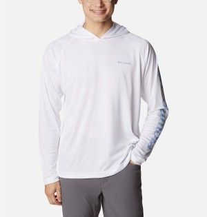 Columbia Fork Stream Men's Hoodie White | NBTWXF-120
