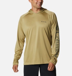 Columbia Fork Stream Men's Hoodie Yellow | CHVUZP-672