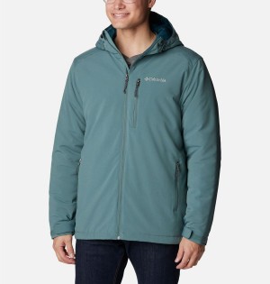 Columbia Gate Racer Softshell Insulated Men's Puffer Jacket Blue | JBRPLO-537