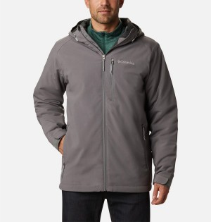 Columbia Gate Racer Softshell Insulated Men's Puffer Jacket Grey | ZBHWGX-246