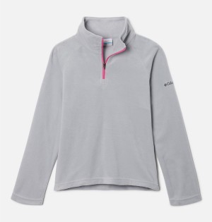 Columbia Glacial 1/4 Zip Pullover Kids' Fleece Grey | JGFSTC-263
