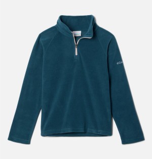 Columbia Glacial 1/4 Zip Pullover Kids' Fleece Turquoise | WQMFVI-508