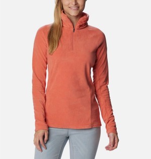 Columbia Glacial IV Half Zip Fleece Women's Pullover Coral | TIVZCQ-026