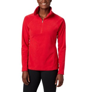 Columbia Glacial IV Half Zip Fleece Women's Pullover Red | GWBRMQ-692