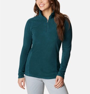Columbia Glacial IV Half Zip Fleece Women's Pullover Turquoise | LACJPK-517
