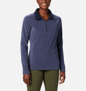 Columbia Glacial IV Half Zip Fleece Women's Pullover Navy | GRKYOC-784
