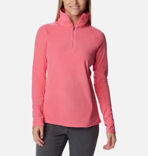 Columbia Glacial IV Half Zip Fleece Women's Pullover Pink | HPJAEV-360