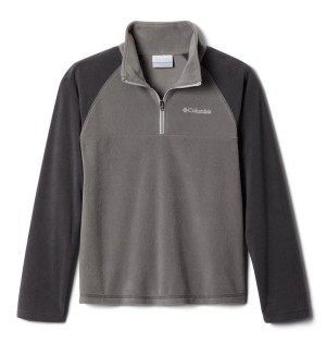Columbia Glacial Quarter Zip Pullover Kids' Fleece Grey | ALTVSY-913