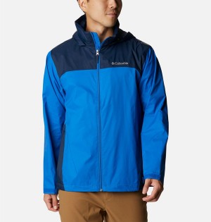 Columbia Glennaker Lake Men's Rain Jacket Blue | ORLBPT-189