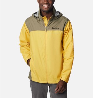 Columbia Glennaker Lake Men's Rain Jacket Yellow | HZIFPV-218