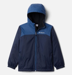 Columbia Glennaker Sherpa Lined Kids' Jacket Navy | CIXPBW-479