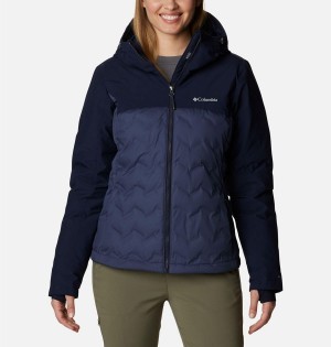 Columbia Grand Trek II Women's Puffer Jacket Navy | JAWYRM-763