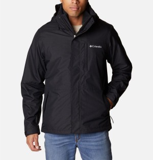 Columbia Gulfport Interchange Men's 3 In 1 Jackets Black | MAIVCX-458