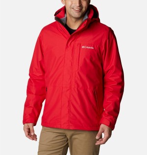 Columbia Gulfport Interchange Men's 3 In 1 Jackets Red | VOJNSK-321