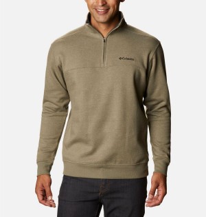 Columbia Hart Mountain II Half Zip Men's Sweatshirt Green | VKEQBP-137