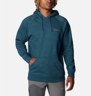 Columbia Hart Mountain II Men's Hoodie Blue | TMEAFX-982