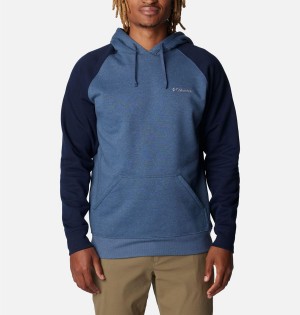 Columbia Hart Mountain II Men's Hoodie Blue | ZVHGSY-632