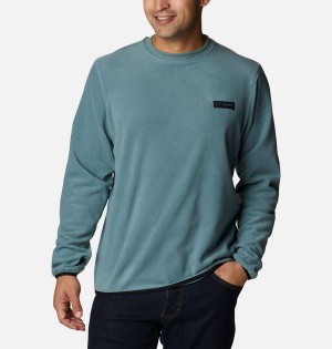 Columbia Haven Hills Fleece Crew Men's Pullover Blue | KOWRZT-356