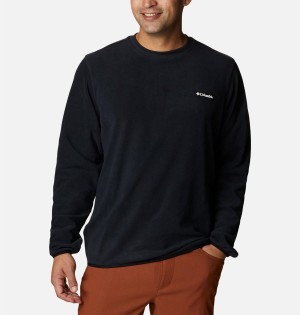 Columbia Haven Hills Fleece Crew Men's Pullover Black | YGXPDT-986