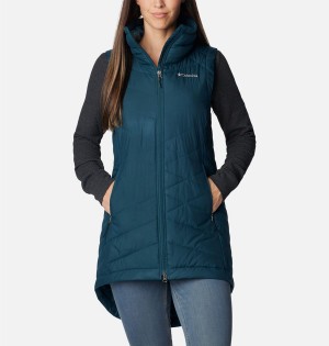 Columbia Heavenly Long Women's Vest Turquoise | NHRYPU-076
