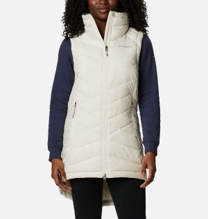Columbia Heavenly Long Women's Vest White | QBYCWH-873