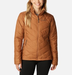 Columbia Heavenly Women's Puffer Jacket Brown | XEZWCV-064