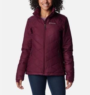 Columbia Heavenly Women's Puffer Jacket Purple | LYNSAF-725