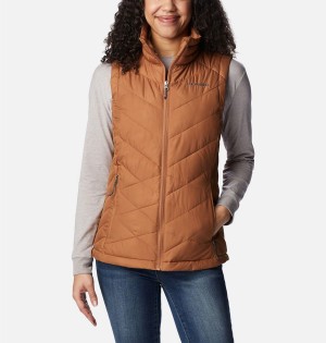 Columbia Heavenly Women's Vest Brown | IFAPBQ-830