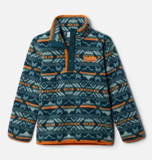 Columbia Helvetia Half Snap Pullover Kids' Fleece Turquoise | CDBKAW-658