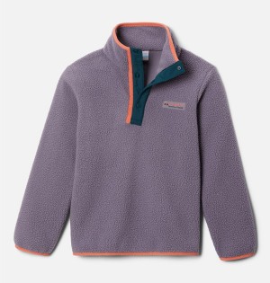 Columbia Helvetia Half Snap Pullover Kids' Fleece Purple | RNMEDV-746