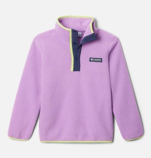 Columbia Helvetia Half Snap Pullover Kids' Fleece Purple | TMHPWR-860