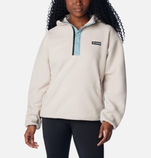 Columbia Helvetia Hoodie Women's Pullover White | YAIJWD-245