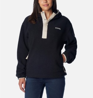 Columbia Helvetia Hoodie Women's Pullover Black | PGKDSQ-360
