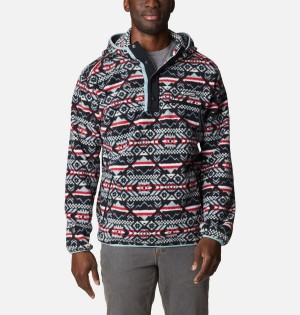 Columbia Helvetia Sherpa Fleece Men's Hoodie Black | GYLEKA-234