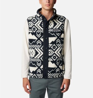 Columbia Helvetia Sherpa Fleece Men's Vest Black | VMCXQL-751