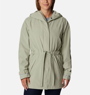 Columbia Here and There II Trench Women's Rain Jacket Green | DJTRFO-354