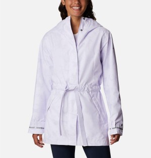 Columbia Here and There II Trench Women's Rain Jacket Purple | DAZWLX-743
